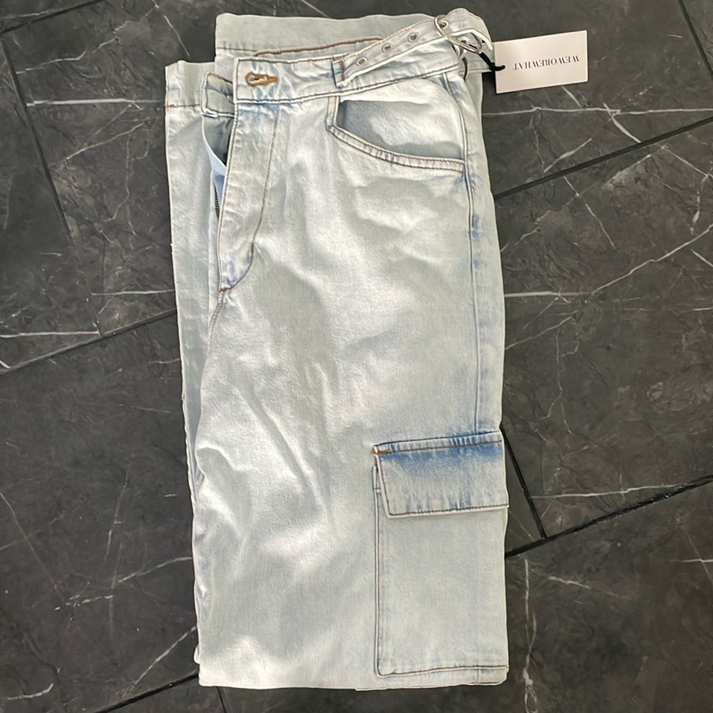 WeWoreWhat utility straight jeans -NWT